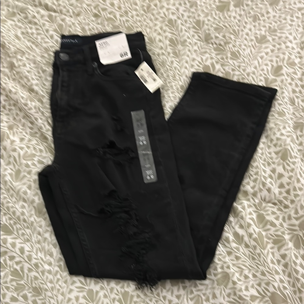 Aeropostale Black Distressed Women Jeans